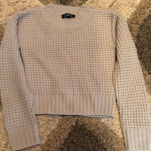 Lulus crop grey sweater